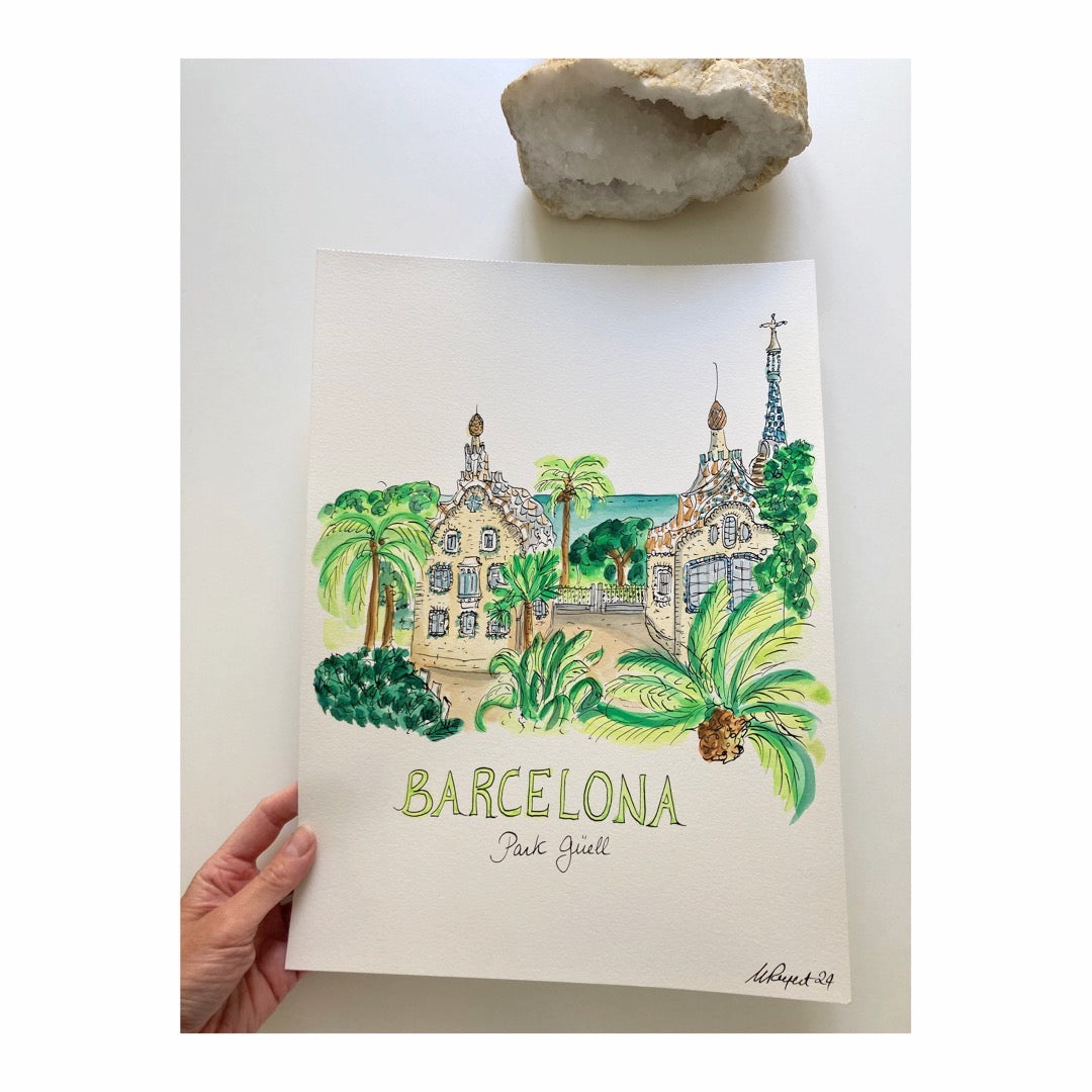 Original drawing of Barcelona