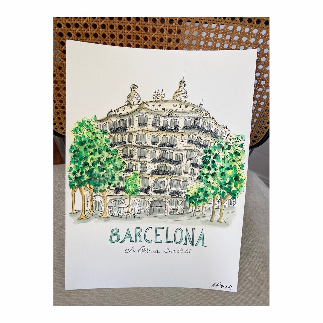 Original drawing of Barcelona