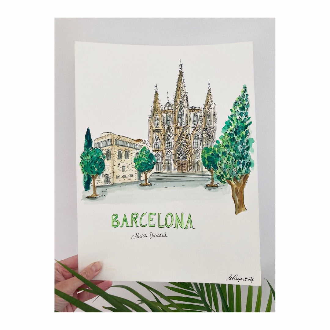Original drawing of Barcelona