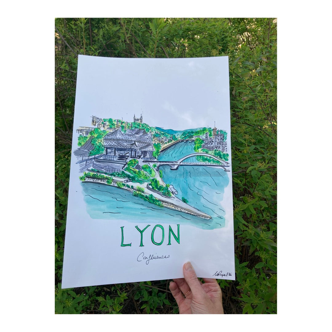 Original drawing of Lyon, Musée des Confluences