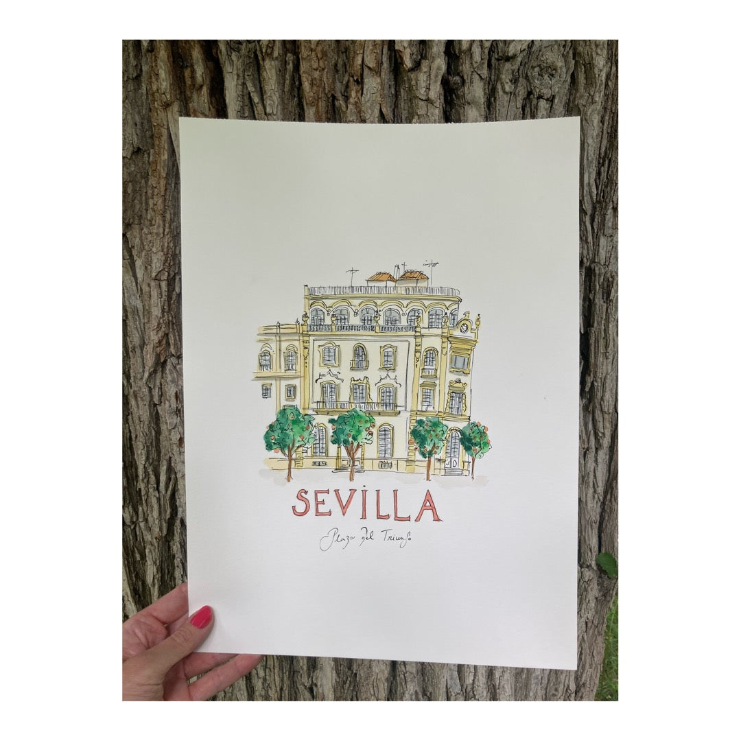 Original drawing of Sevilla, Spain