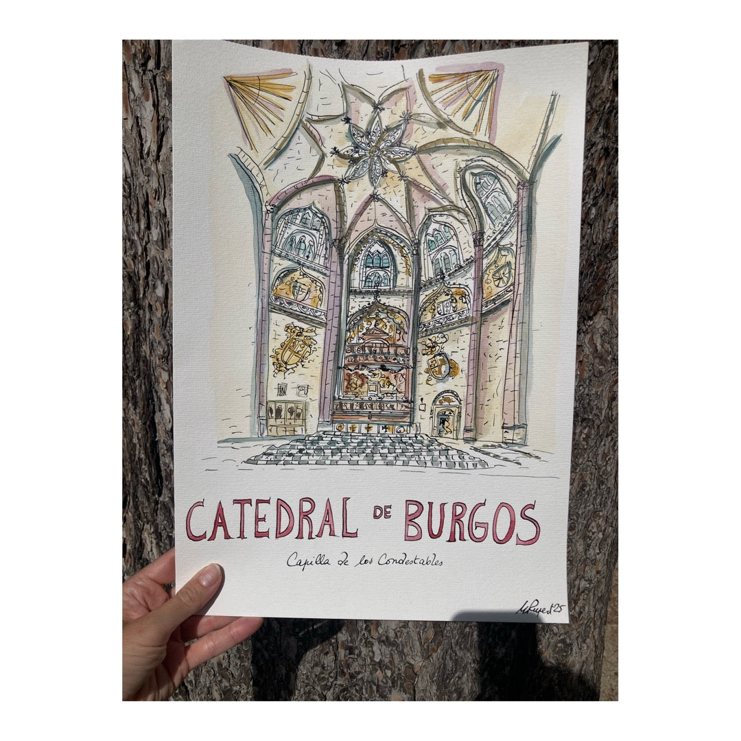 Original drawing of Cathedral of Burgos