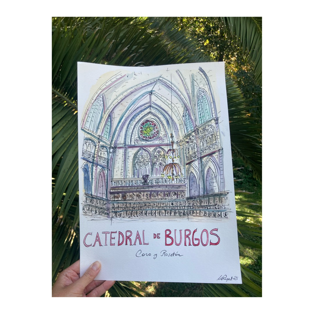 Original drawing of Cathedral of Burgos