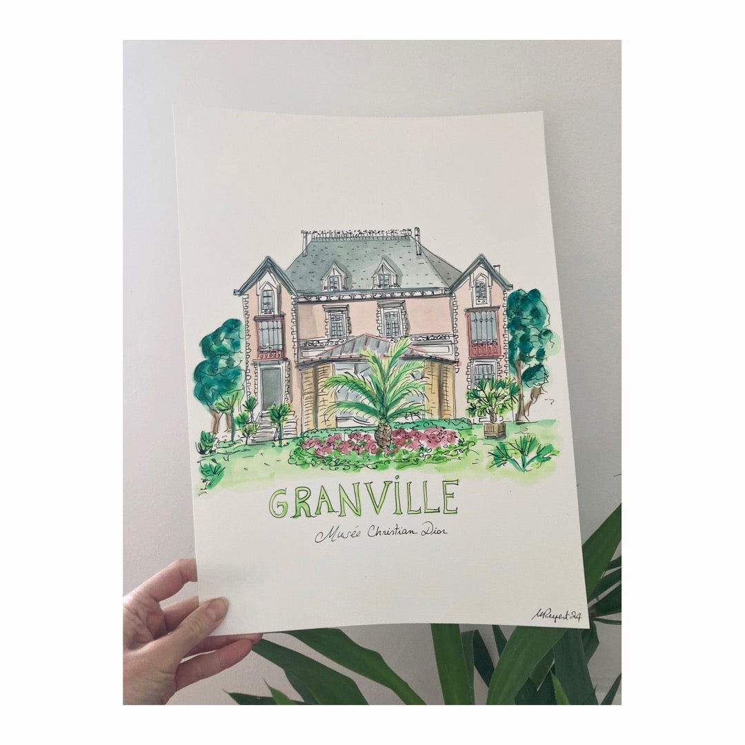 Original drawing of Granville, Musée Christian Dior