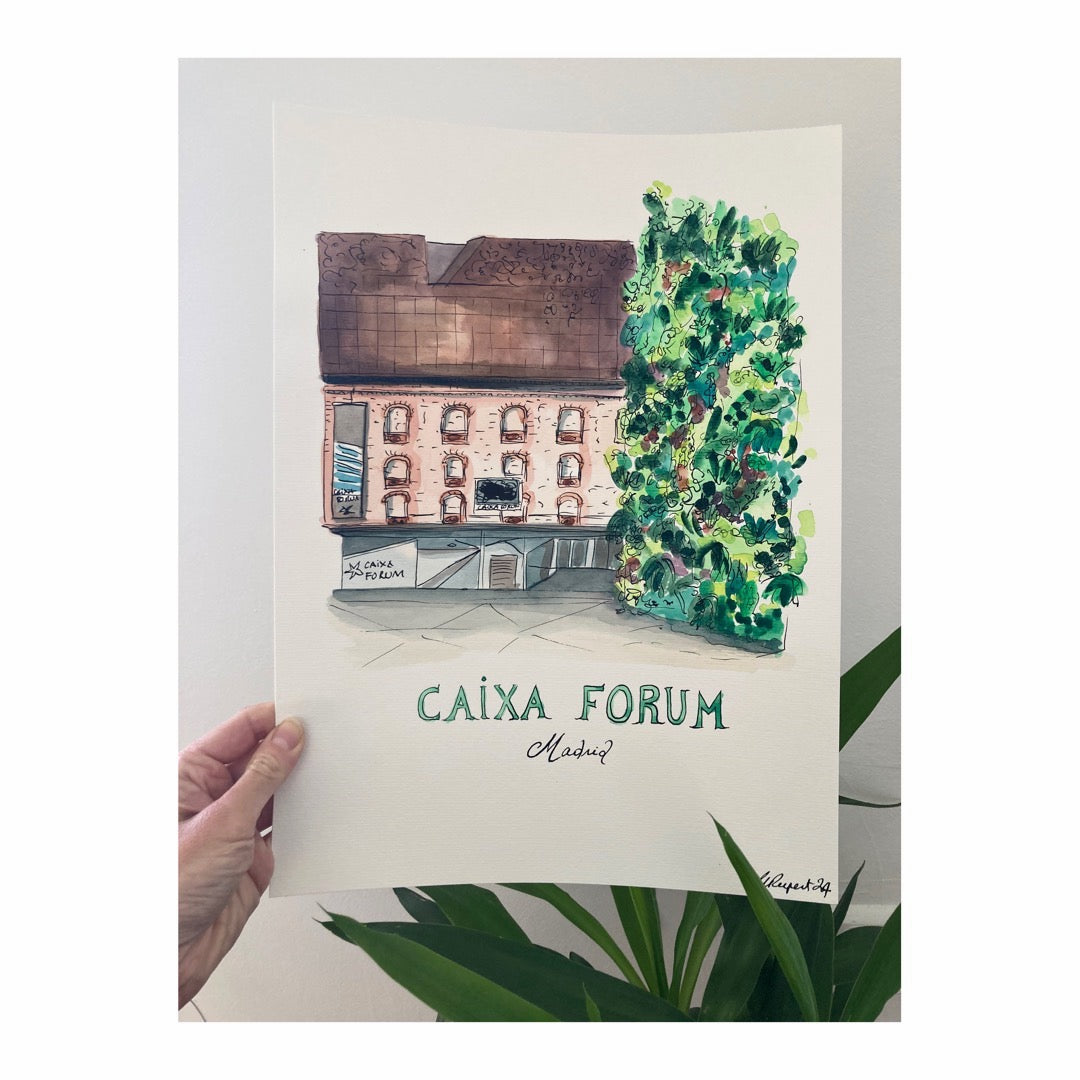 Original drawing of Madrid Caixa Forum