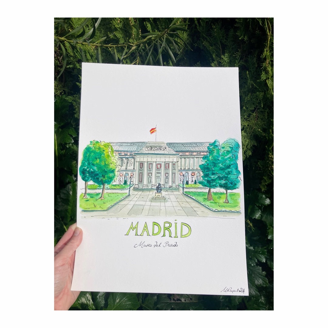 Original drawing of Madrid Museo del Prado