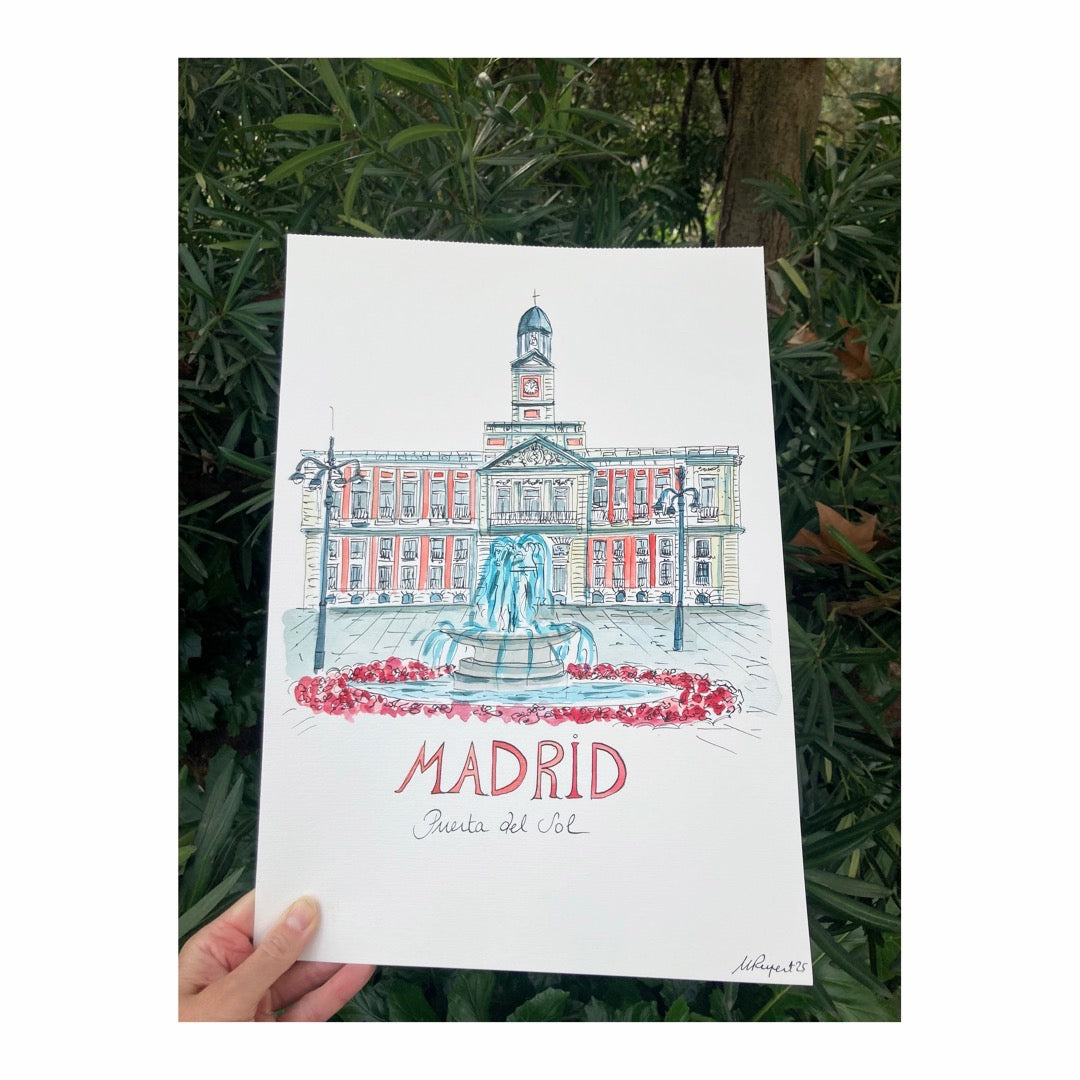 Original drawing of Madrid Plaza del Sol