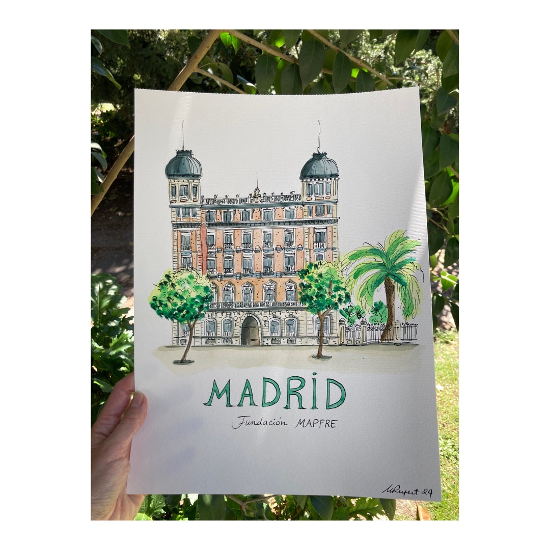 Original drawing of Madrid Fundación Mapfre, Sala Recoletos