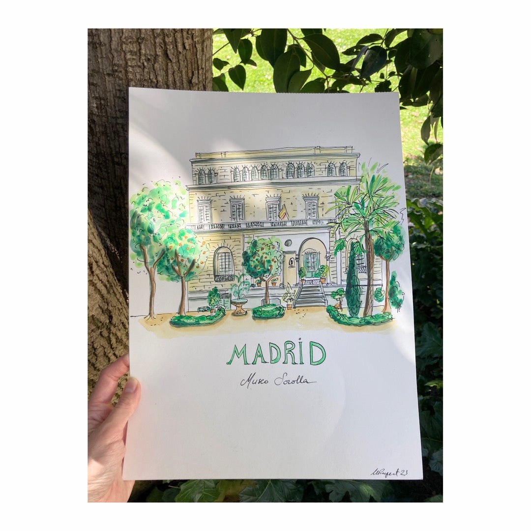 Original drawing of Madrid Museo Sorolla