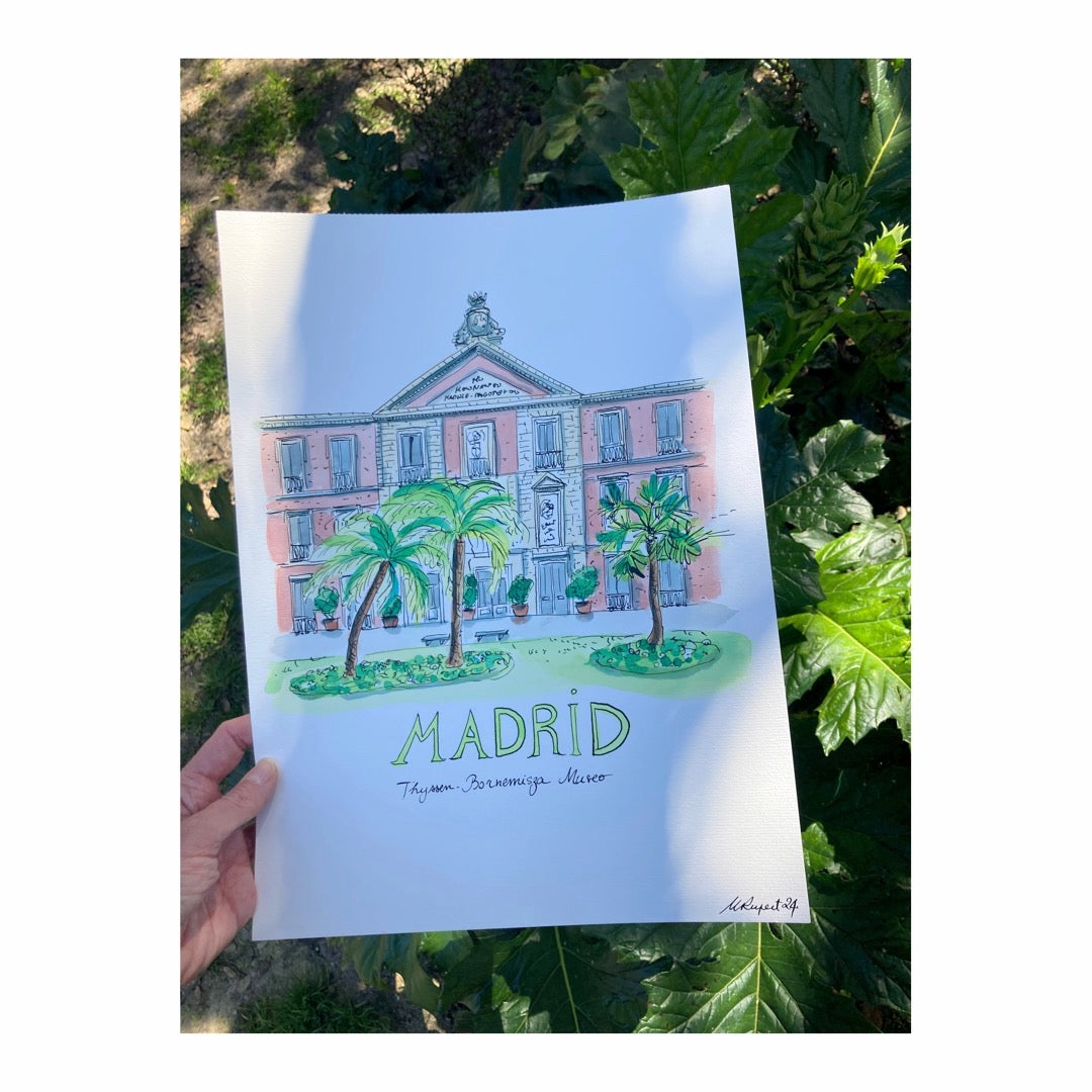 Original drawing of Madrid Thyssen-Bornemisza Museo