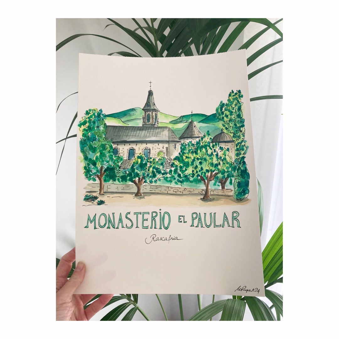 Original drawing of Monasterio El Paular