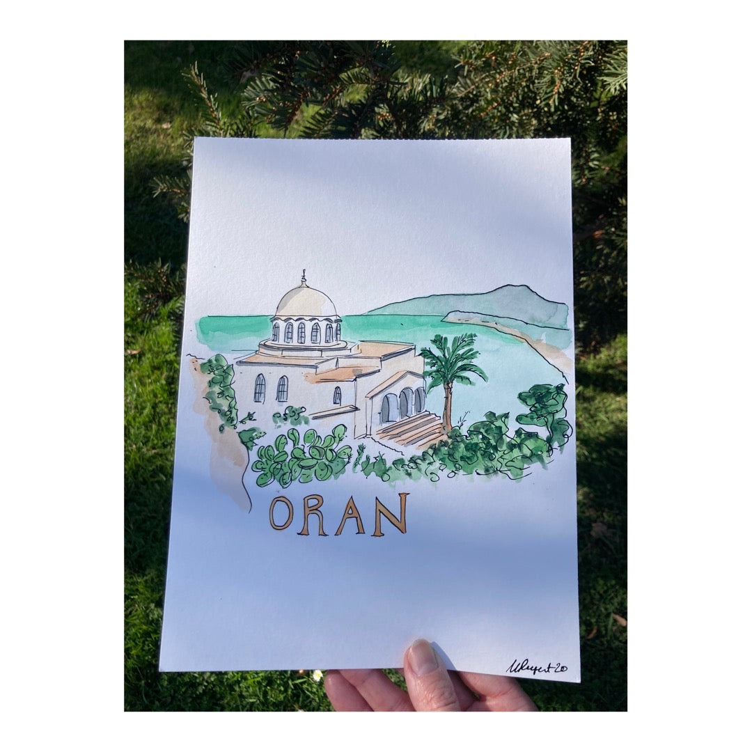 Original drawing of Oran, Algeria