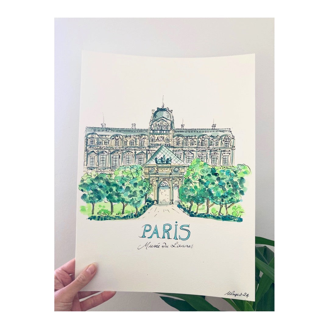 Original drawing of Paris, Musée du Louvre