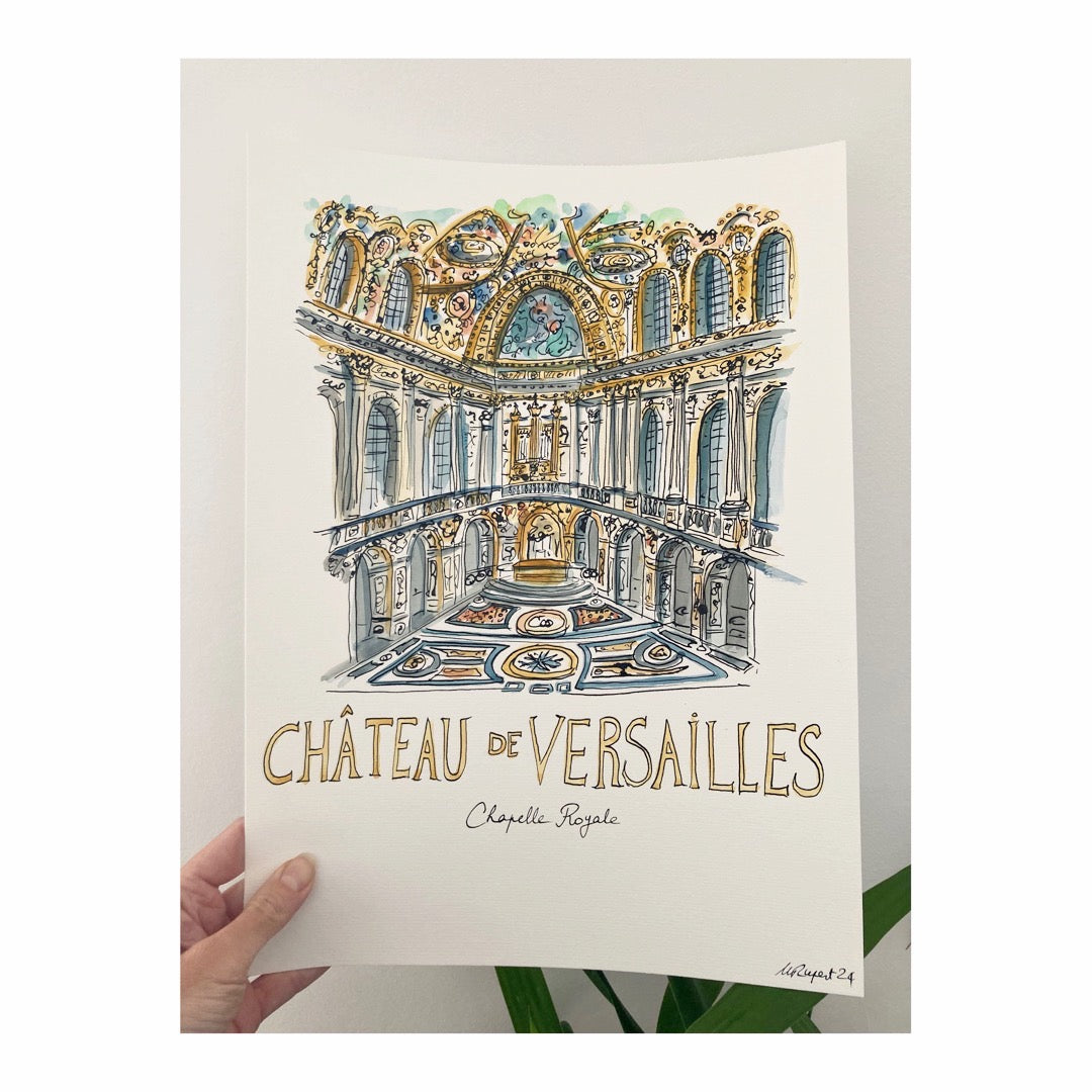 Original drawing of Château de Versailles, Chapelle Royale