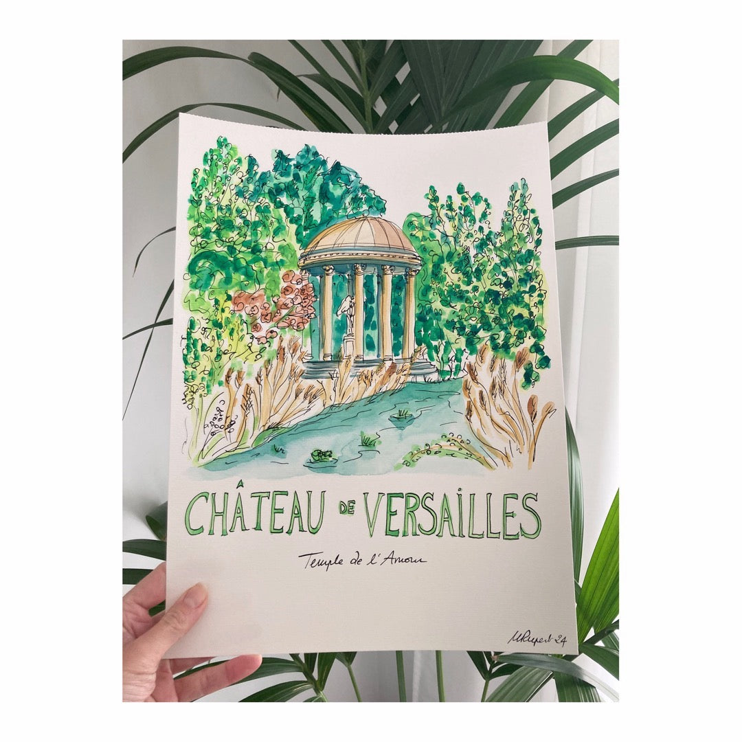 Original drawing of Château de Versailles, Temple de l'Amour