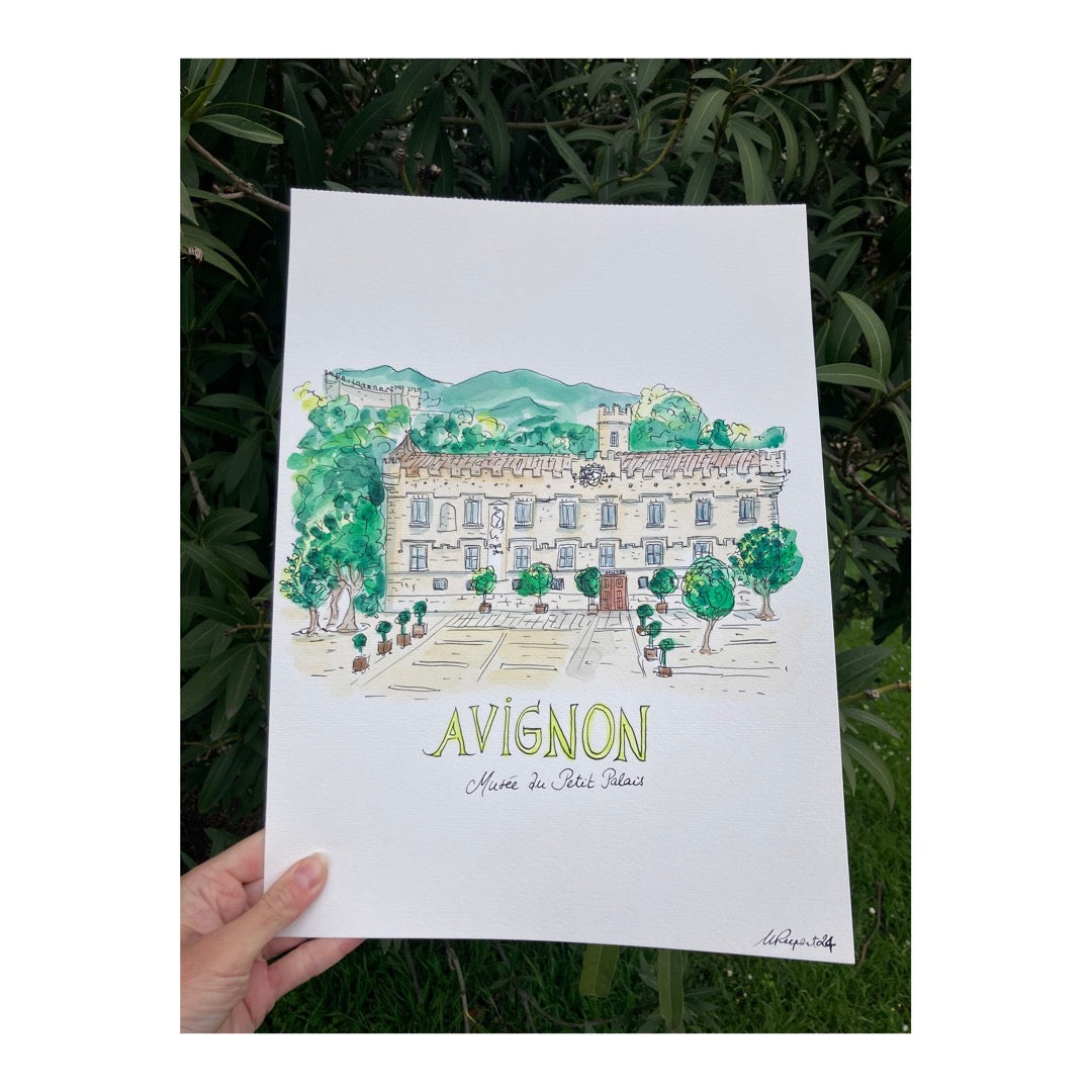 Original drawing of Avignon, Musée du Petit Palais
