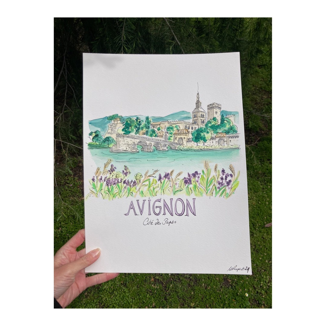Original drawing of Avignon