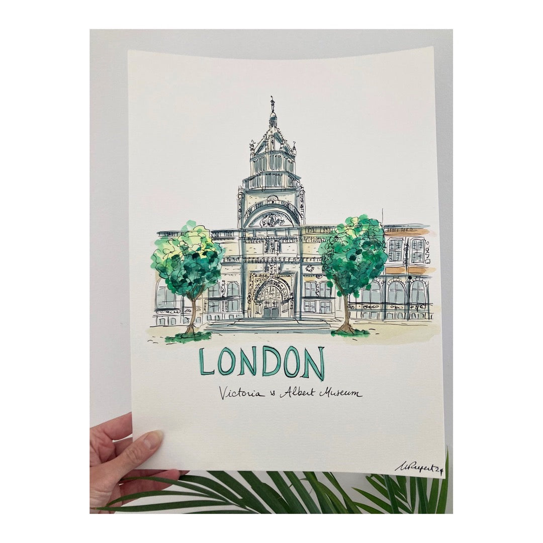 Original drawing of London, V&A Museum