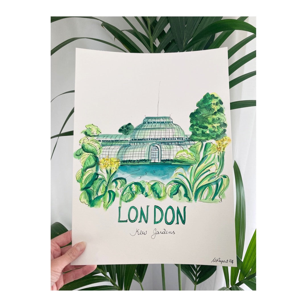 Original drawing of London, Kew Gardens
