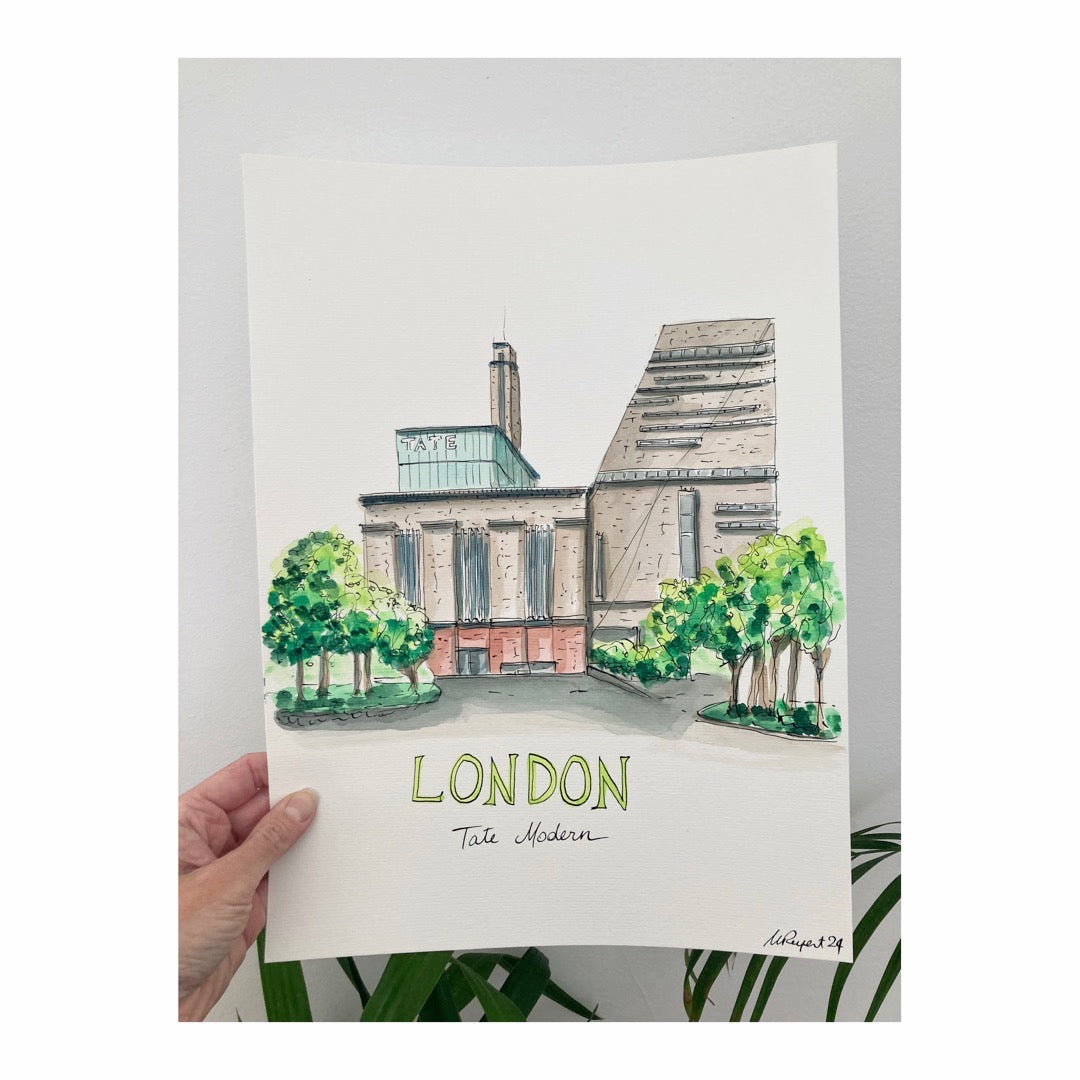 Original drawing of London, Tate Modern