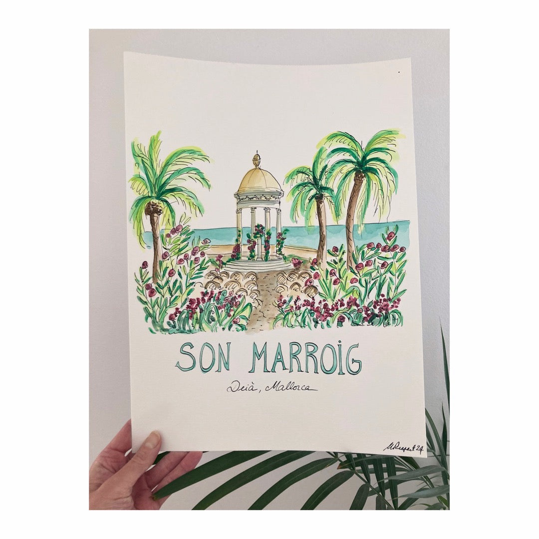 Original drawing of Son Marroig