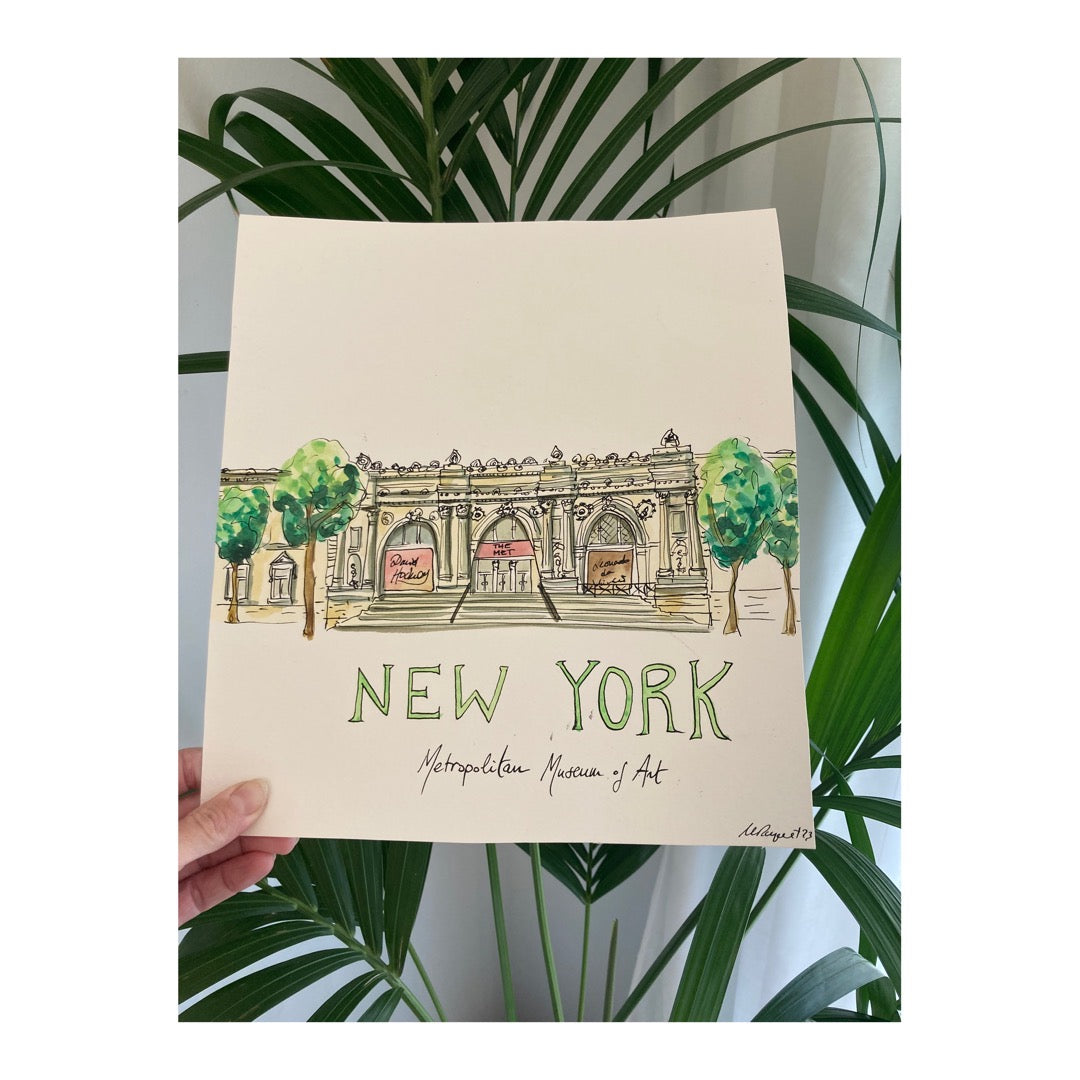 Original drawing of New York City, Metropolitan Museum of Art