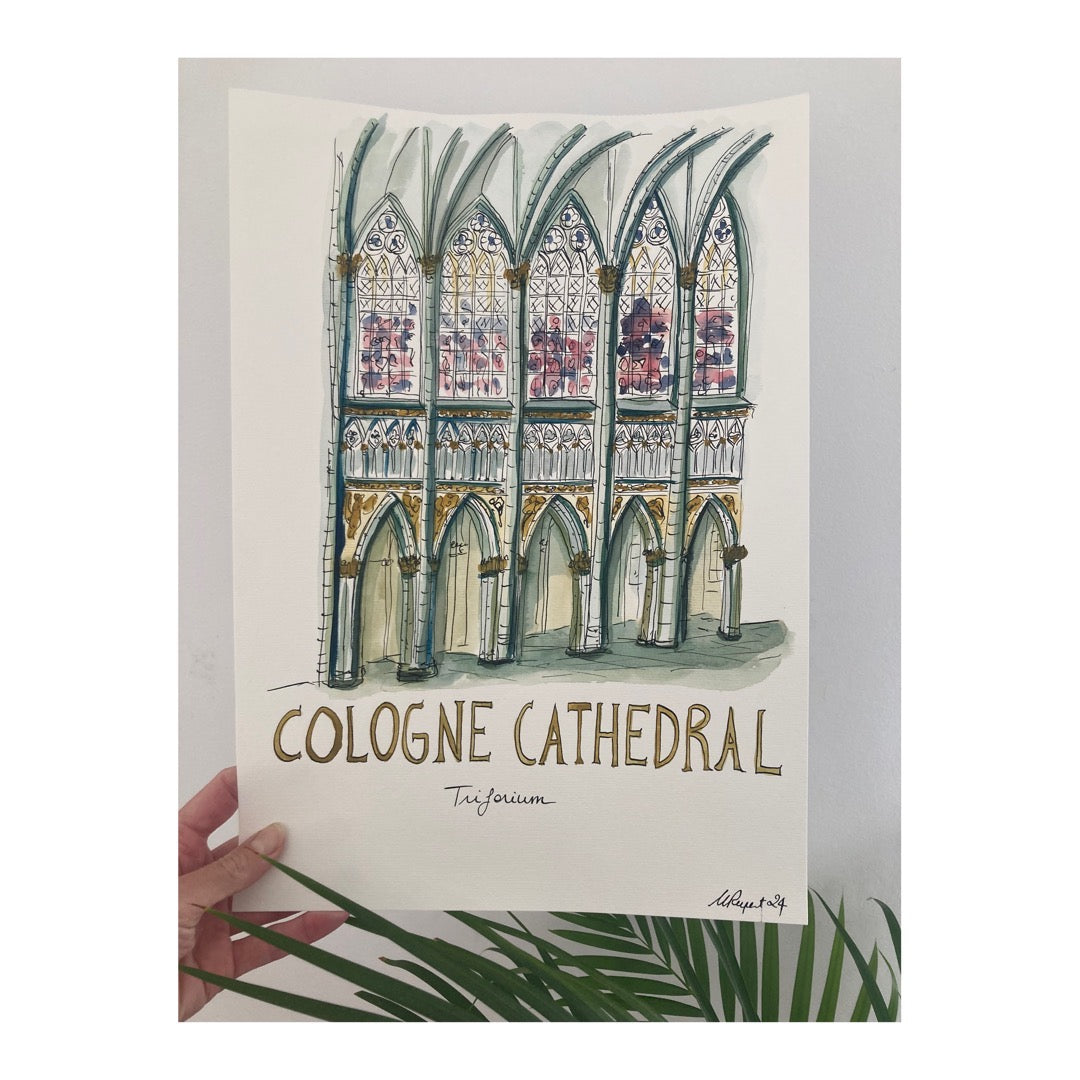 Original drawing of Cologne Cathedral