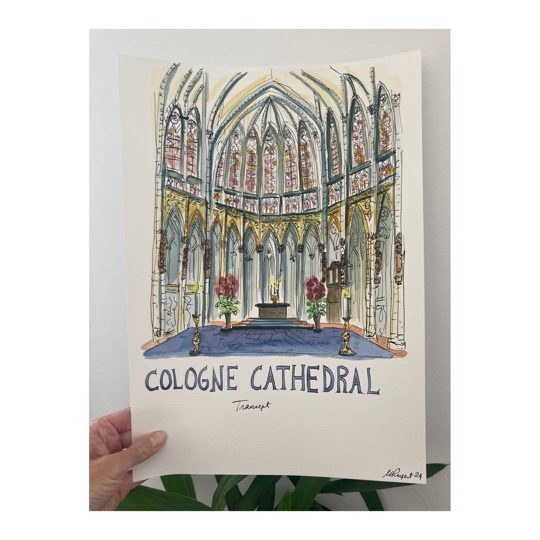 Original drawing of Cologne Cathedral