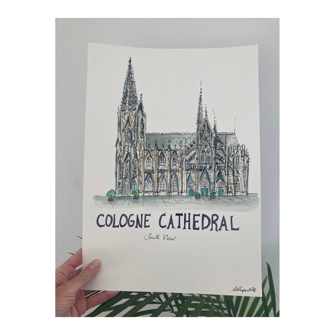 Original drawing of Cologne Cathedral