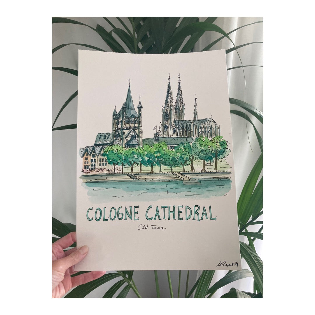 Original drawing of Cologne Cathedral