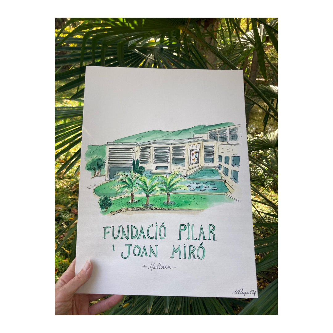 Original drawing of Fundacio Miro Mallorca