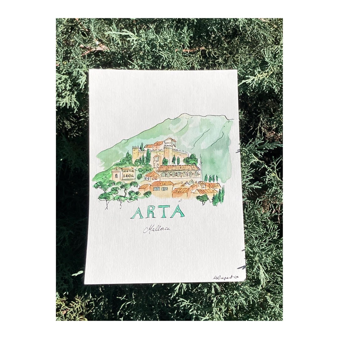 Original drawing of Mallorca Artà