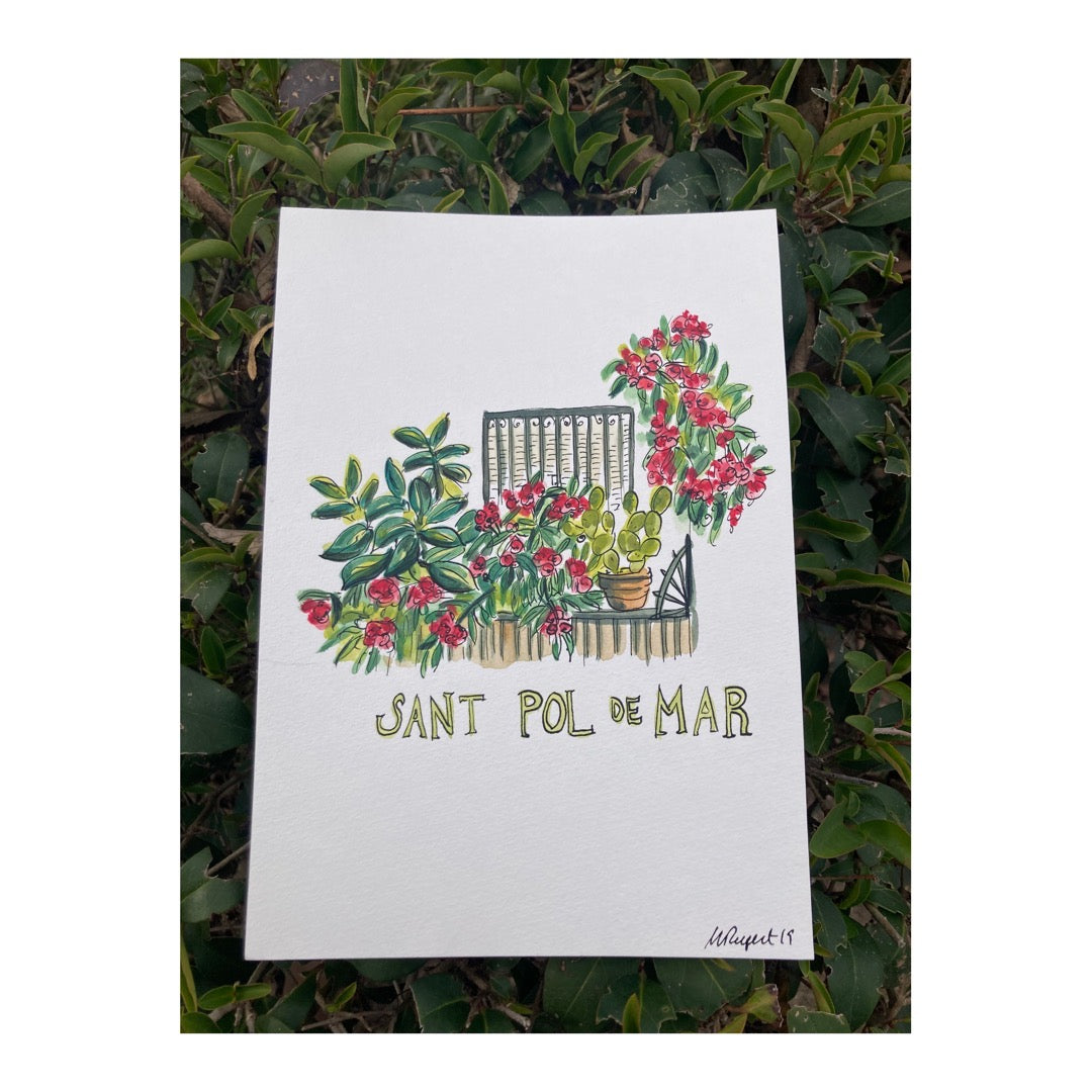 Original drawing of Sant Pol de Mar