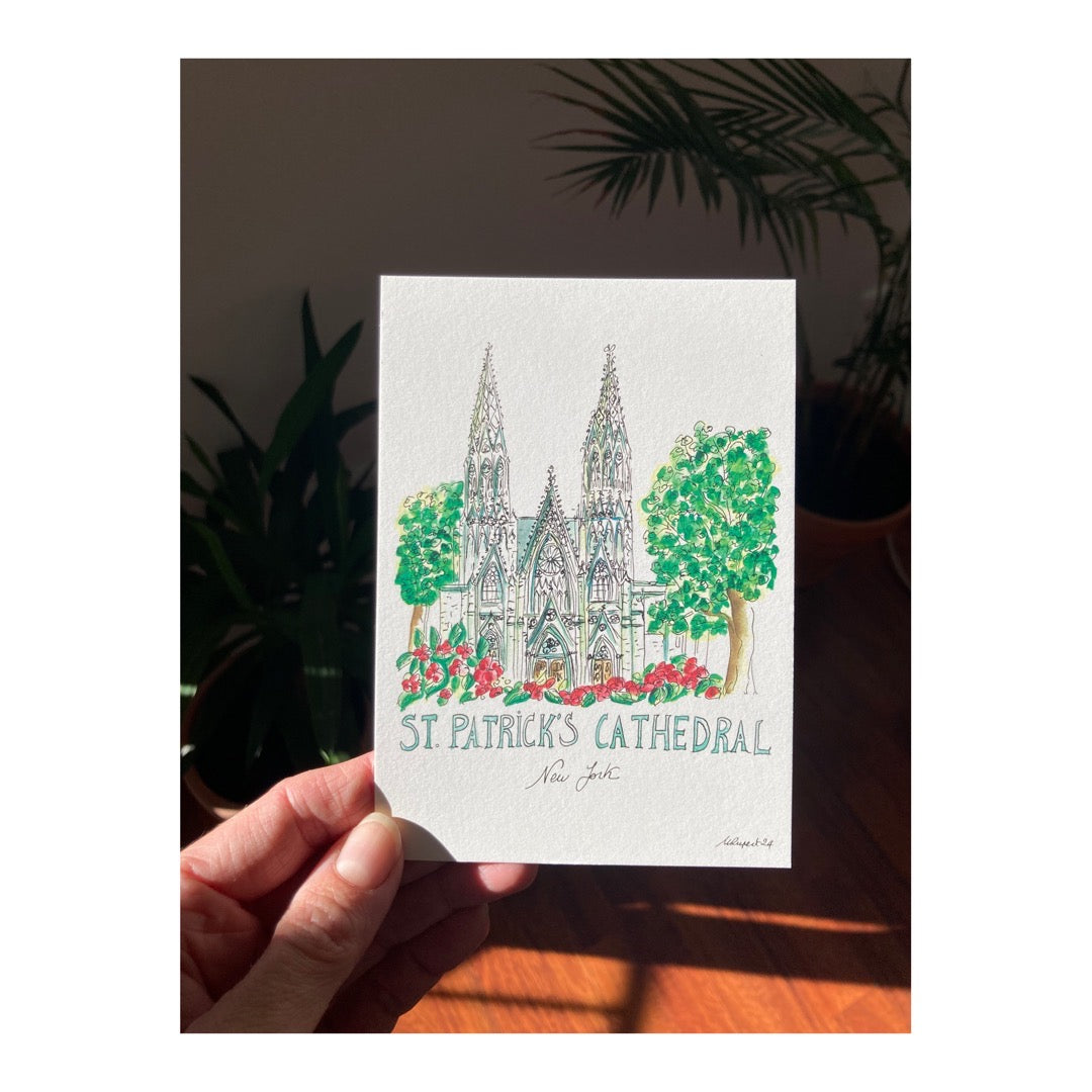 Pack of 10 Postcards of St Patrick's Cathedral New York City