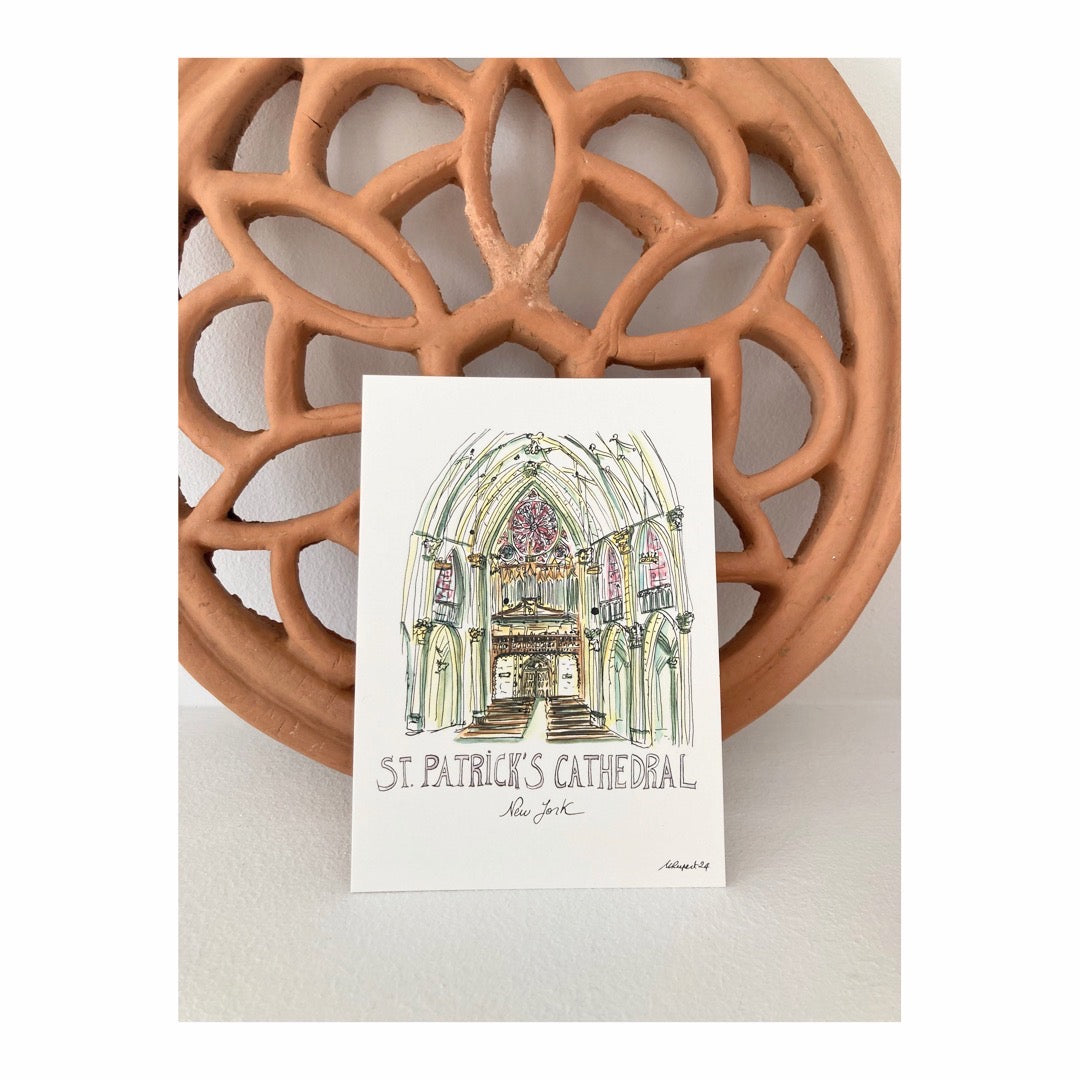 Pack of 10 Postcards of St Patrick's Cathedral New York City