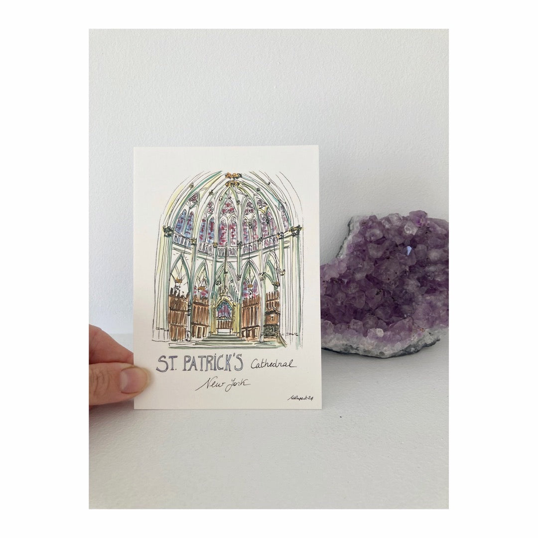 Pack of 10 Postcards of St Patrick's Cathedral New York City