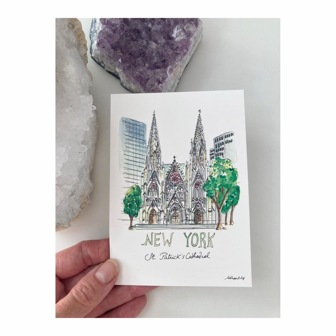 Pack of 10 Postcards of St Patrick's Cathedral New York City