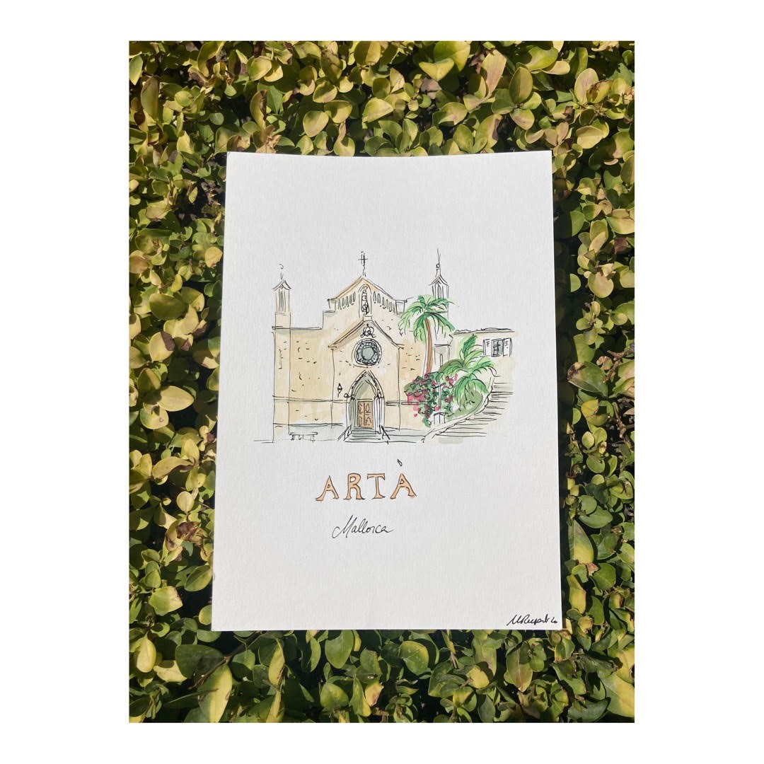 Original drawing of Mallorca Artà Santuari
