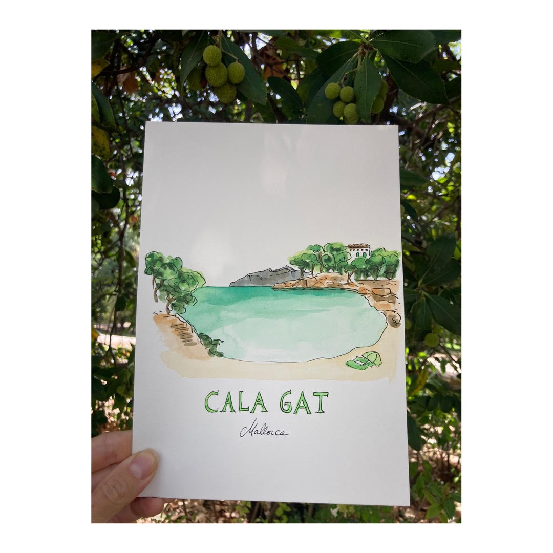 Original drawing of Cala Gat