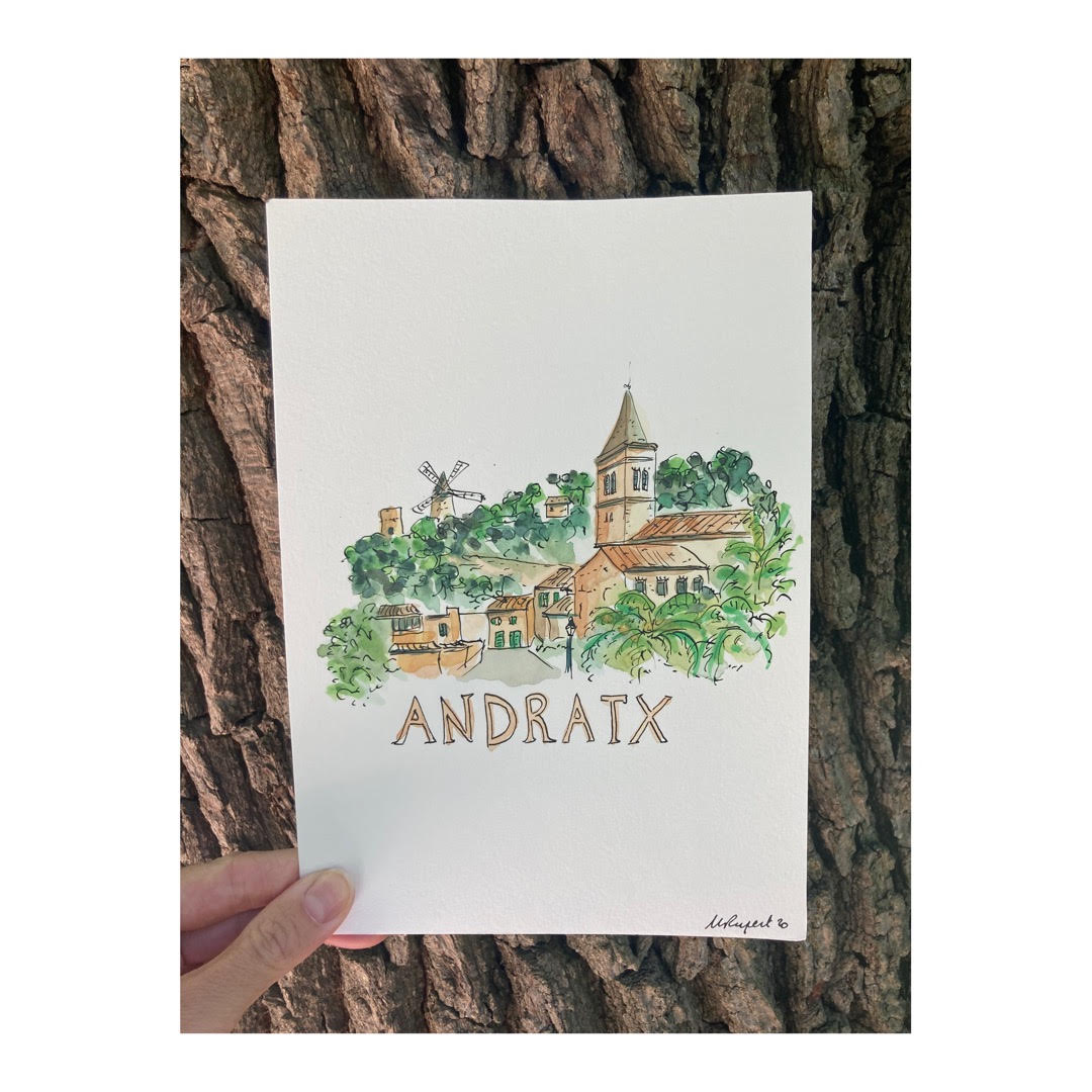 Original drawing of Mallorca Andratx