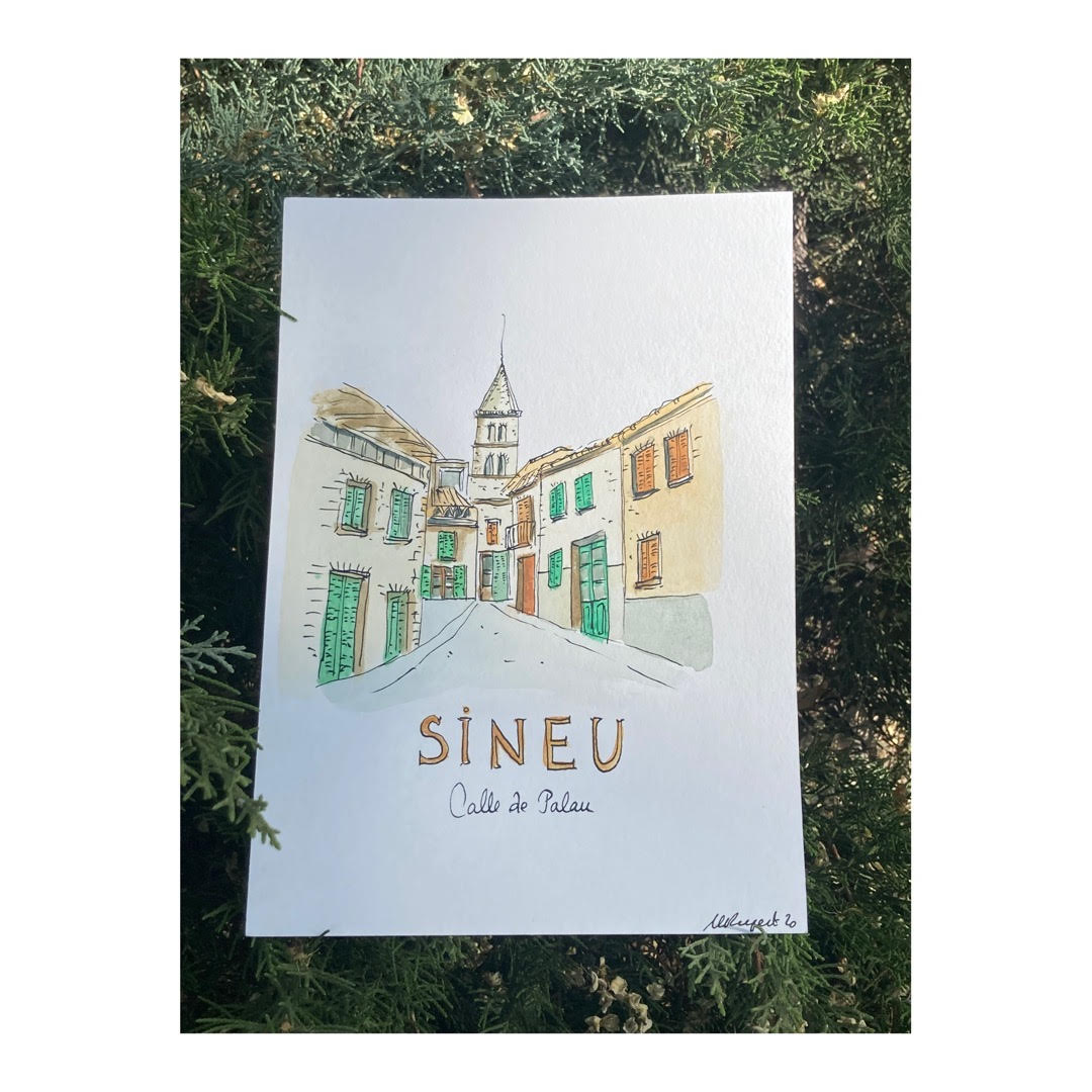 Original drawing of Mallorca, Sineu