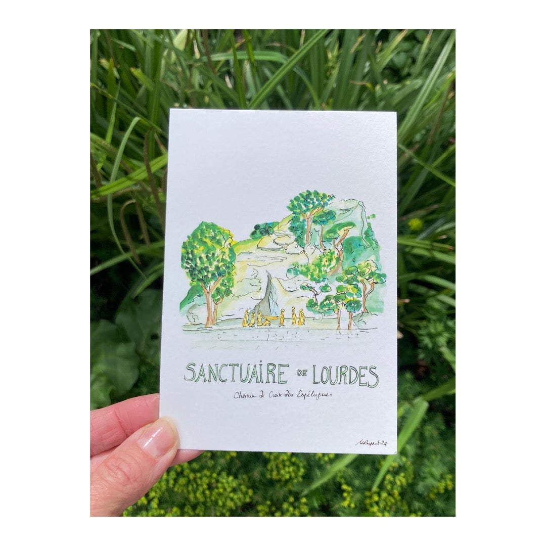 Pack of 10 Postcards of Sanctuary of our Lady of Lourdes
