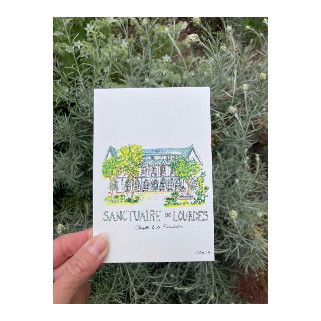 Pack of 10 Postcards of Sanctuary of our Lady of Lourdes