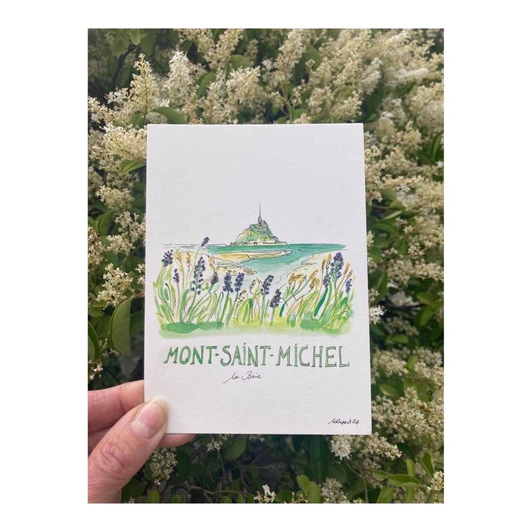 Pack of 10 Postcards of Mont Saint Michel