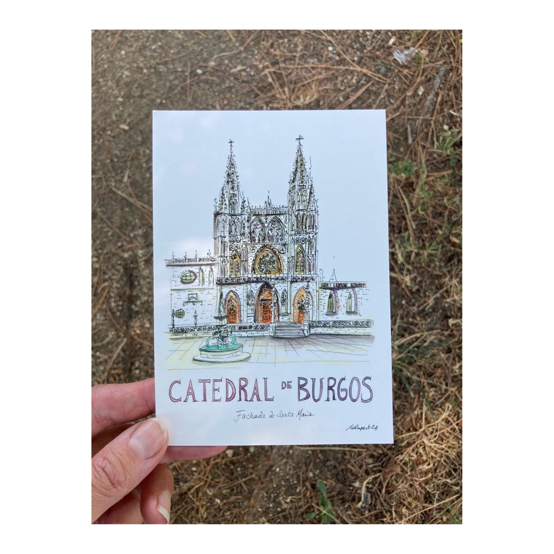 Pack of 10 Postcards of Cathedral of Burgos