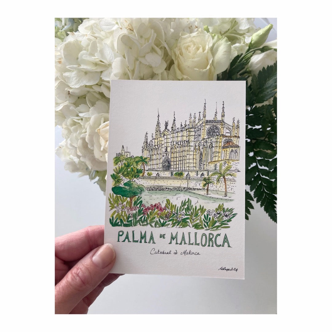 Pack of 10 Postcards of Cathedral of Mallorca - Edition 2025