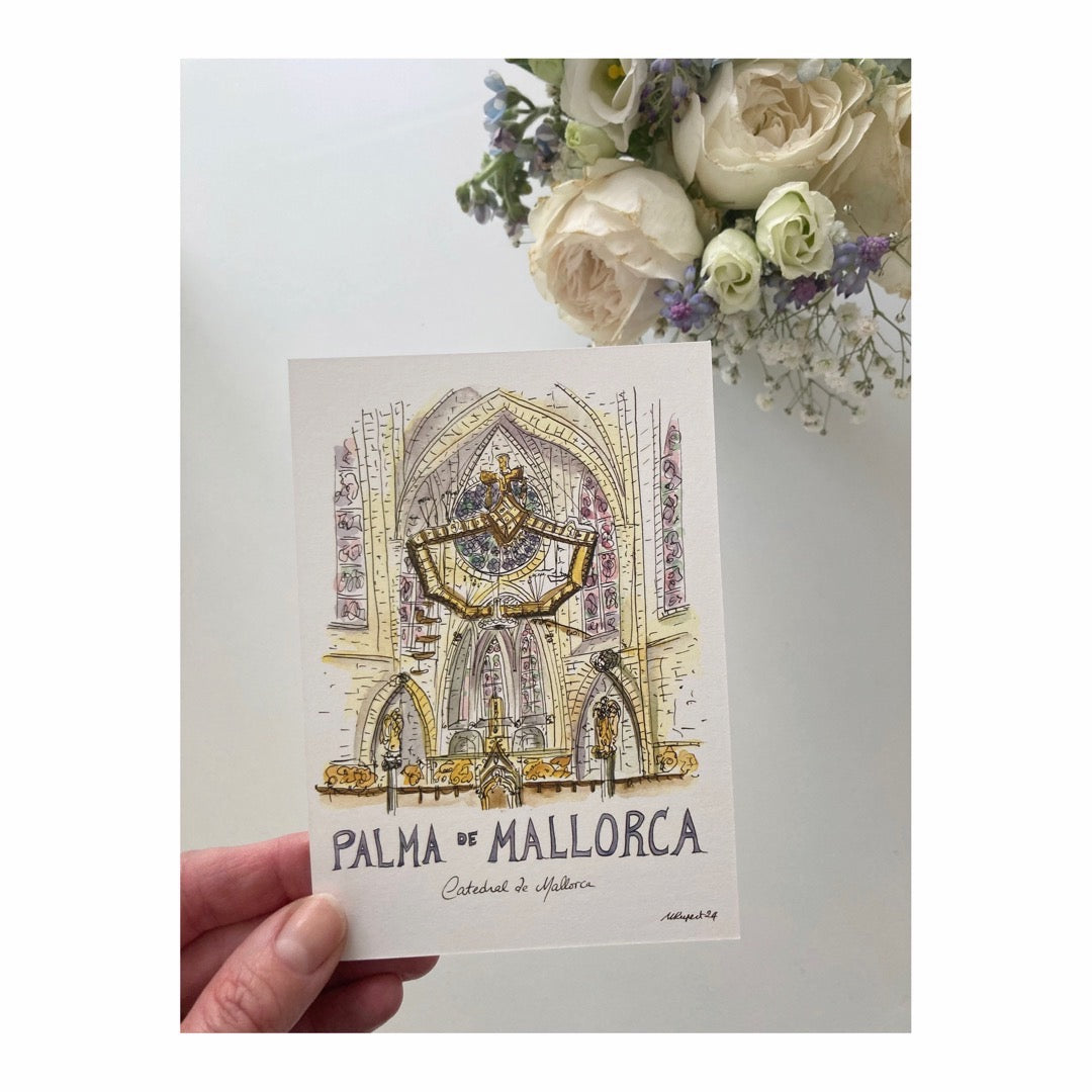 Pack of 10 Postcards of Cathedral of Mallorca - Edition 2025