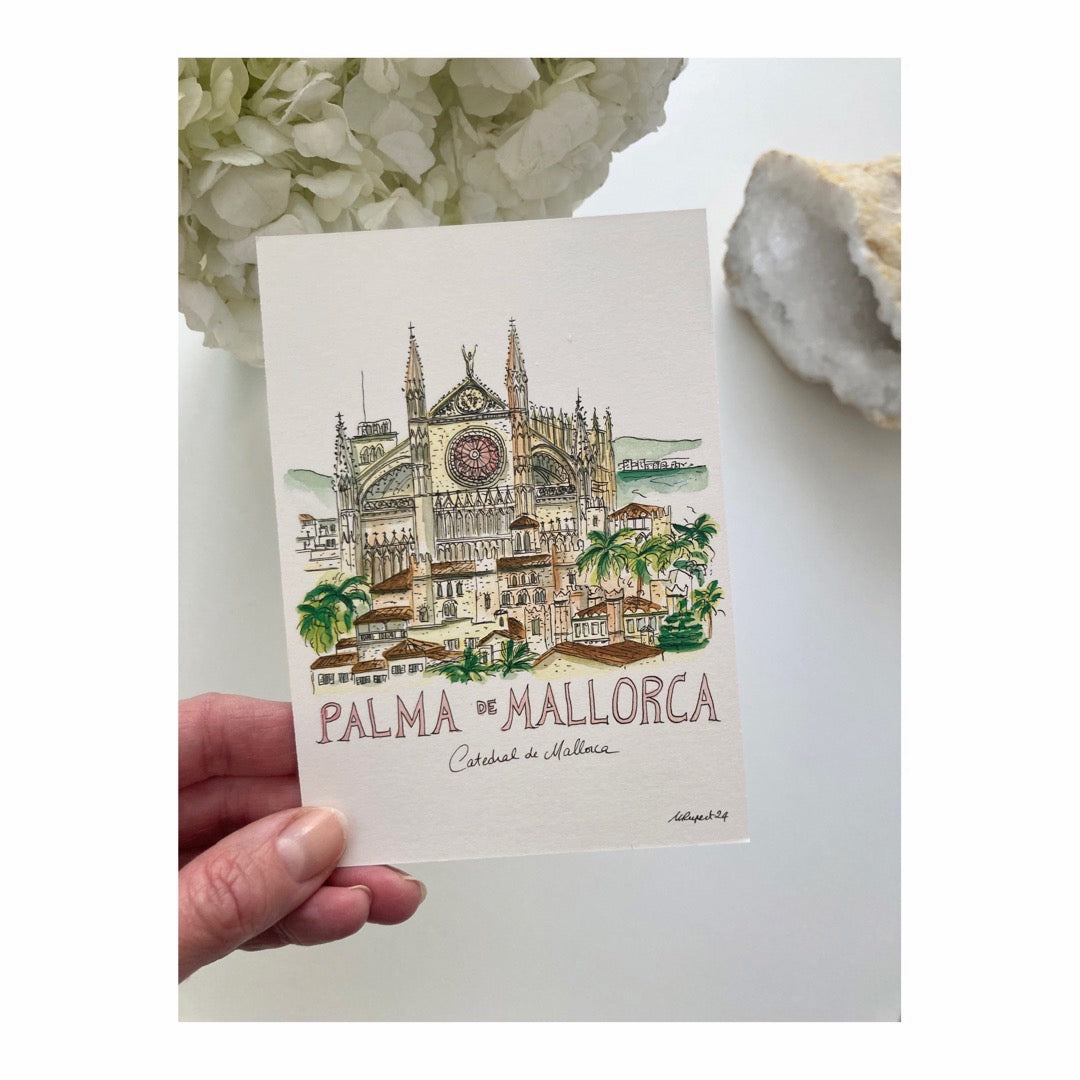Pack of 10 Postcards of Cathedral of Mallorca - Edition 2025
