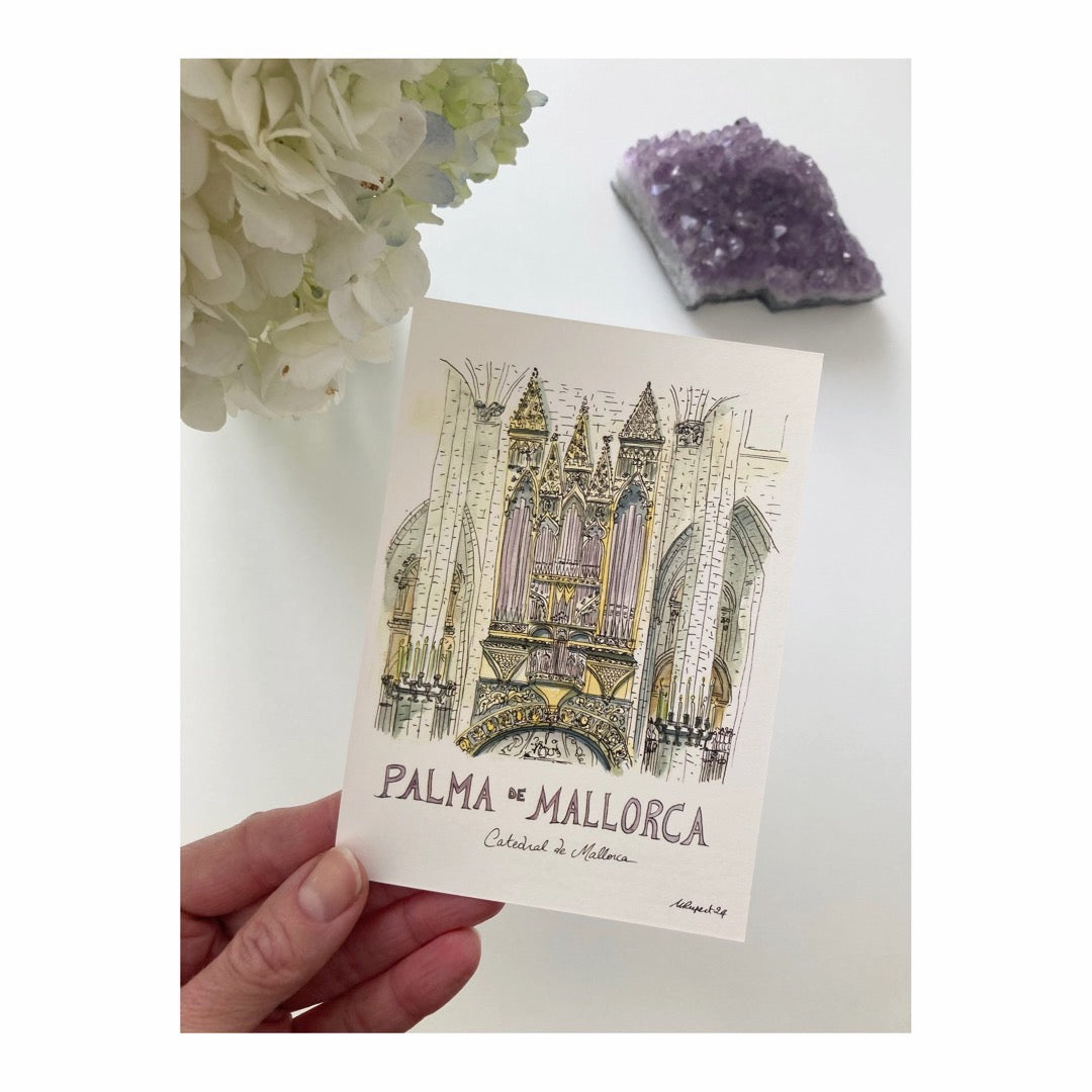 Pack of 10 Postcards of Cathedral of Mallorca - Edition 2025
