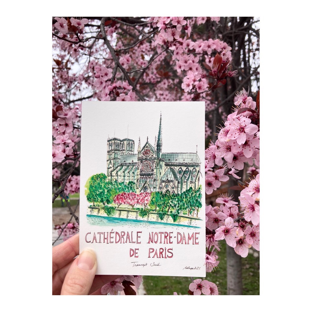 Pack of 10 Postcards of Cathedral Notre-Dame de Paris